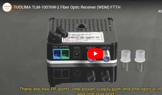 Tlm - 10076w - 2 receptor de fibra óptica (wdm) ftth