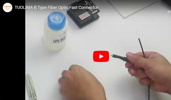 Conector rápido de fibra óptica tipo B