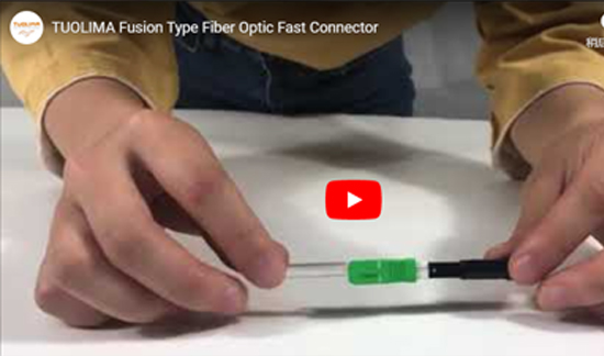 Conector rápido de fibra óptica de fusión
