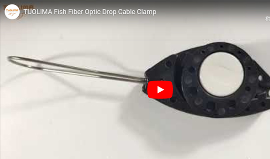 Clip de cable de fibra óptica en forma de pez