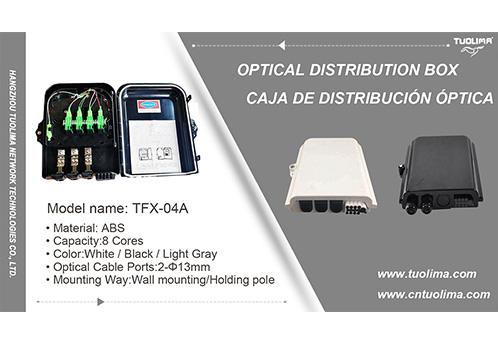 TFX04A Caja de distribución de fibra óptica